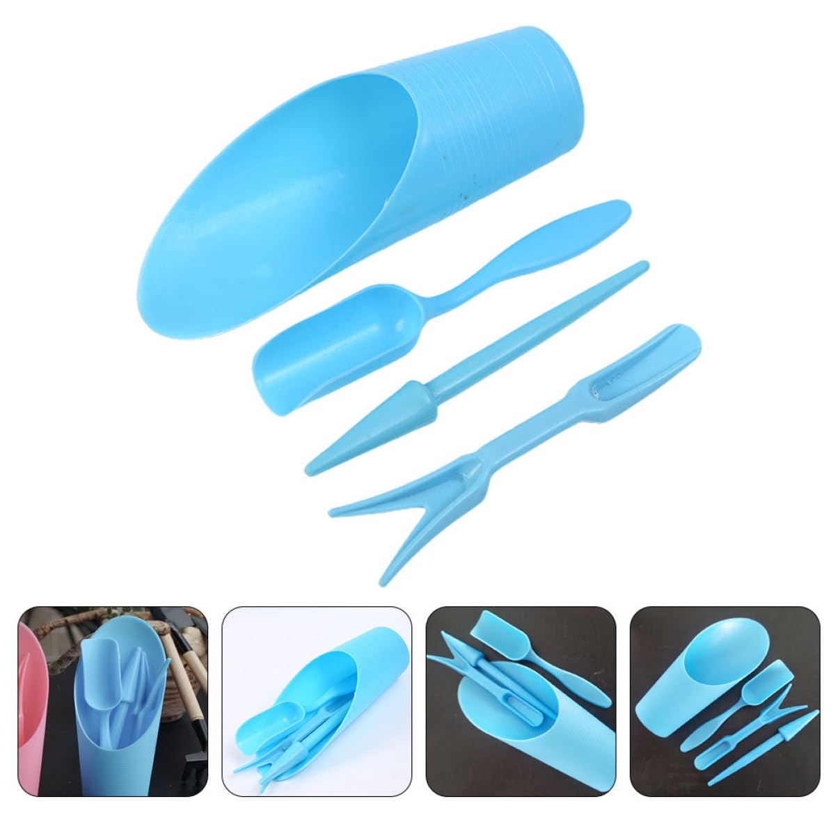 Gardening Tools Hoe - 4 unids/set, pala de cubo duradera