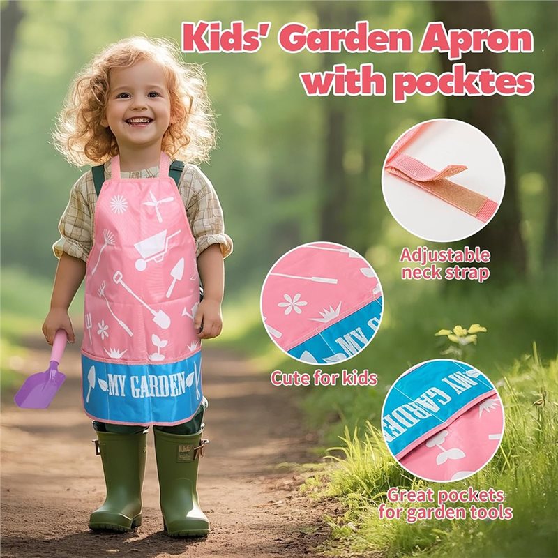 Gardening Tools Pink - Juego de Herramientas de Jardinería Rosa