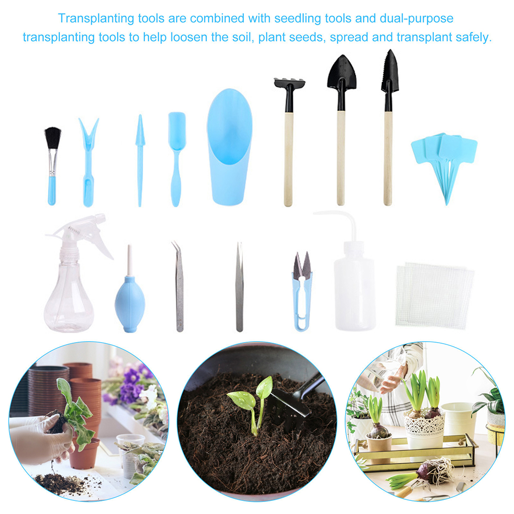 Gardening Tools Pink - Juego de herramientas para suculentas de