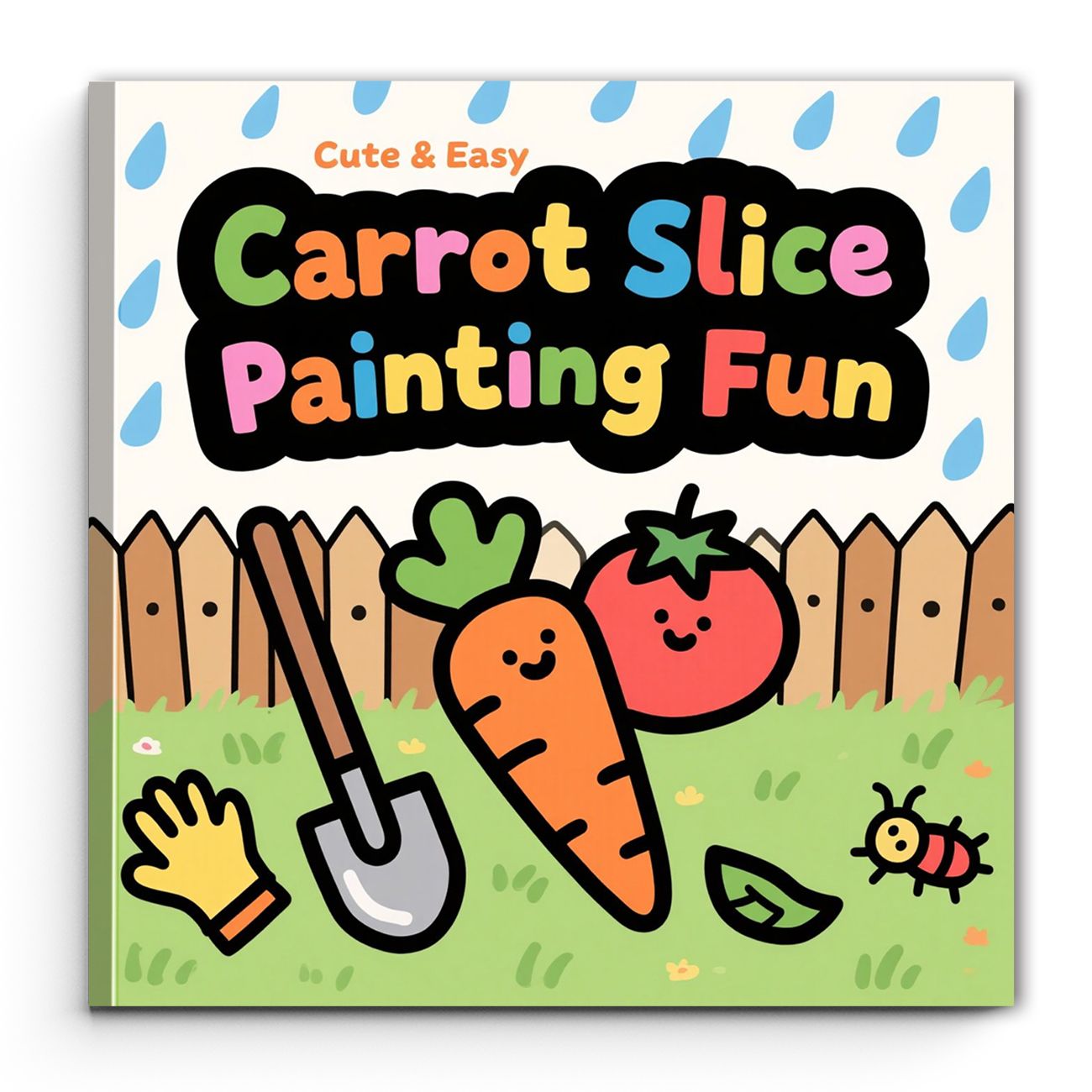 Gardening Tools Sketch - Libro para colorear de zanahorias en
