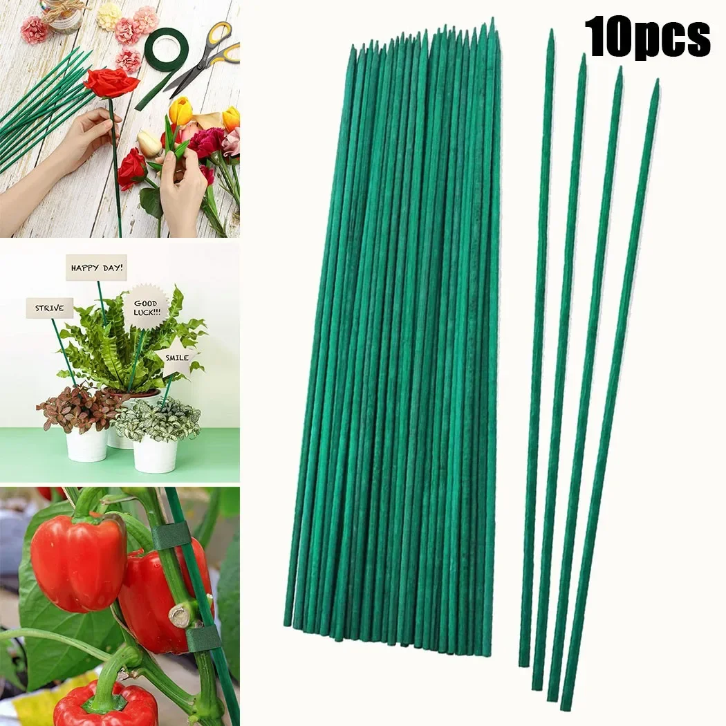 Gardening Tools Green - Estaca de bambú verde para plantas,