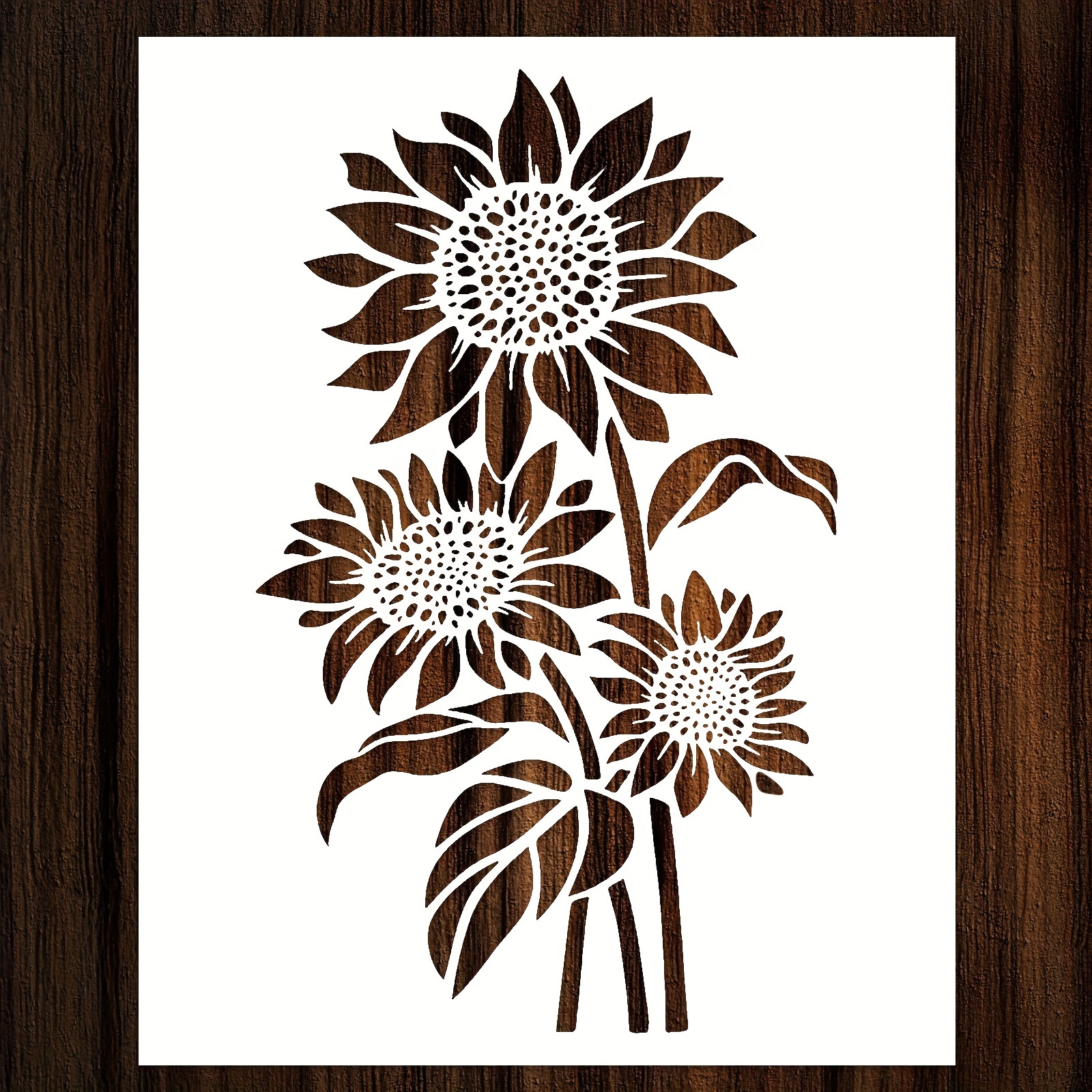 Gardening Tools Sketch - Plantilla de pintura de girasol DIY