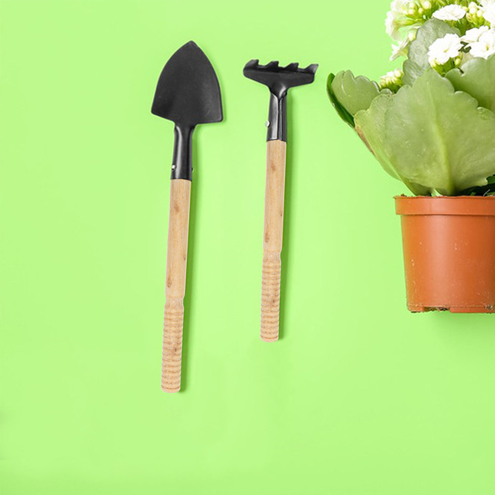 Gardening Tools Hoe - Juego de 5 mangos de madera