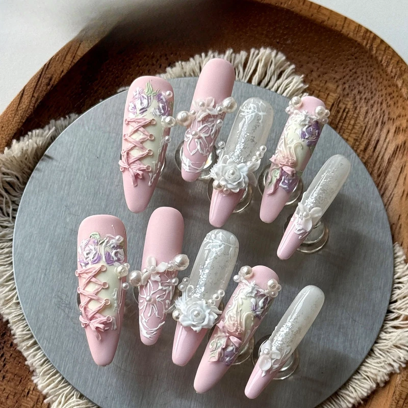 Gardening Tools Pink - Arte de Uñas con Diseño Tridimensional,