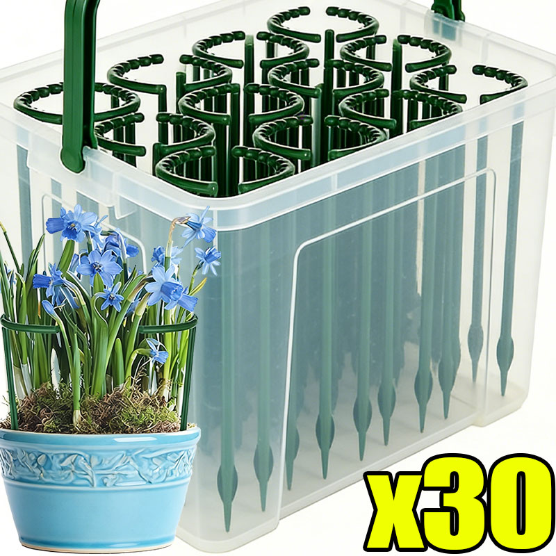 Gardening Tools Hoe - 30-1PCS Soporte de Plástico Semicircular para