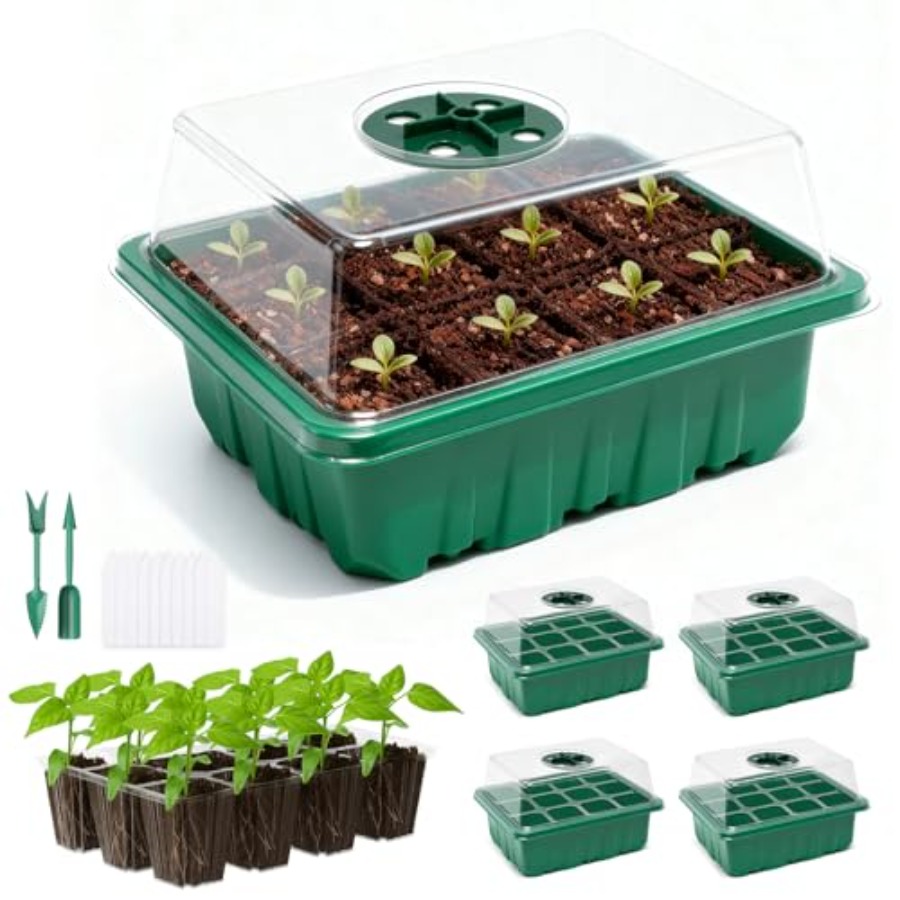 Greenhouse Mini Indoor - Paquete de 5 Bandejas de Germinación