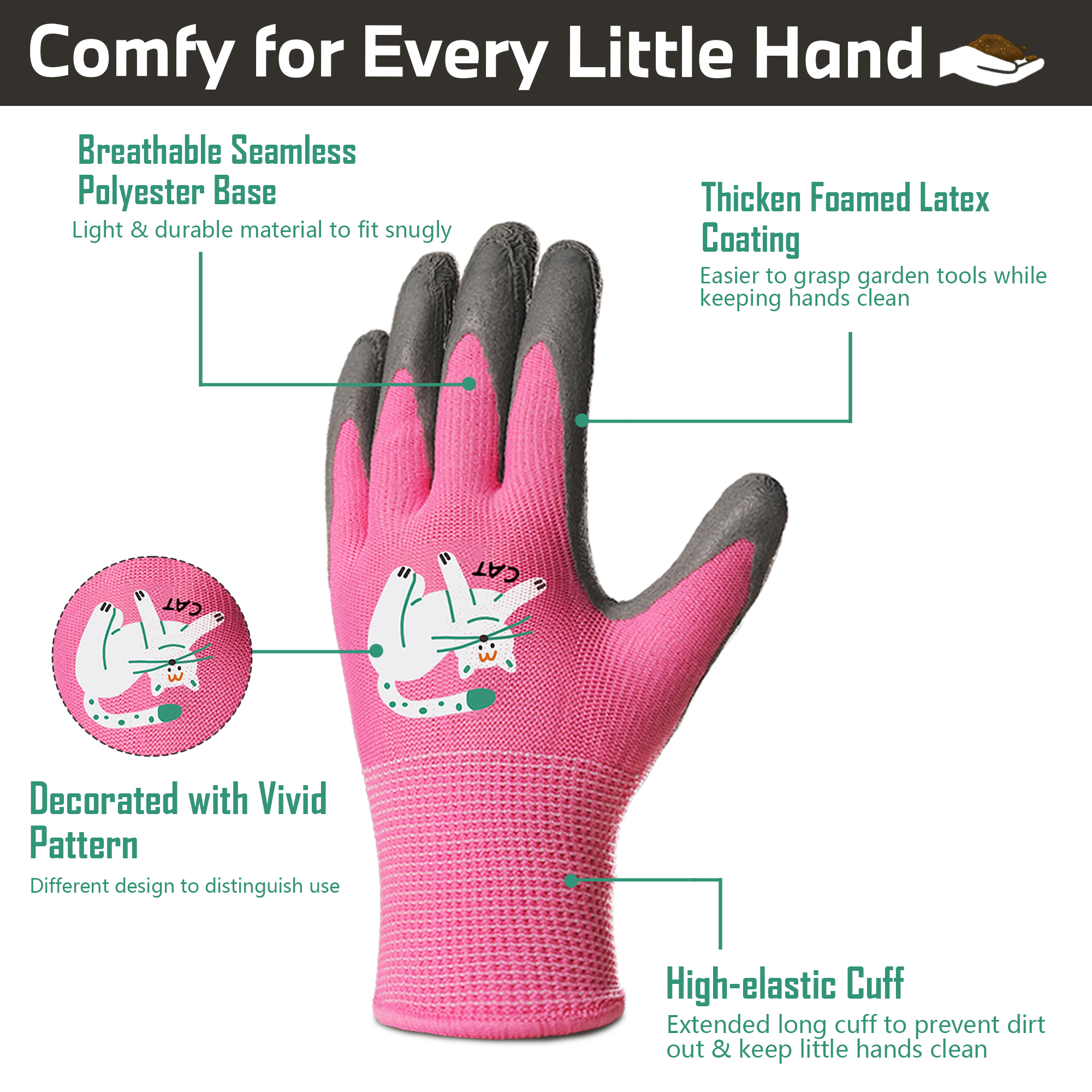 4 Pares de Guantes de Jardiner - Gardening Tools For Kids reseña y precio