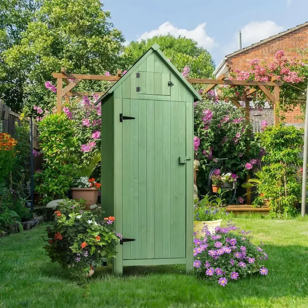 Caseta de Almacenamiento Exter - Gardening Tools Green reseña y precio