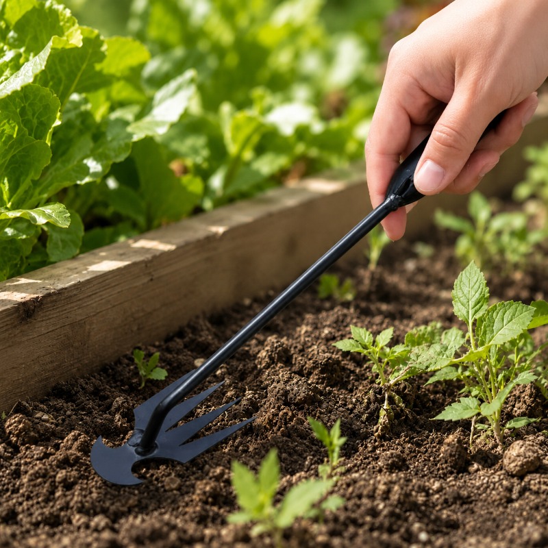 Rastrillo de jardín 2 en 1, he - Gardening Tools Hoe reseña y precio