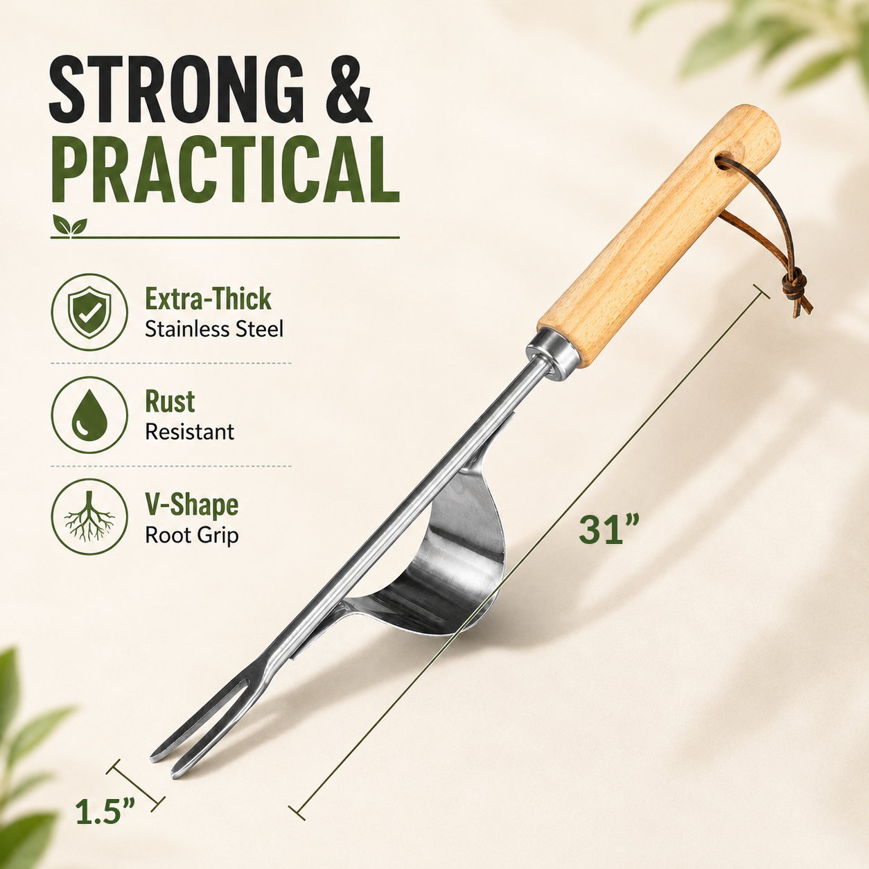 Removedor manual de malas hier - Gardening Tools Hoe reseña y precio