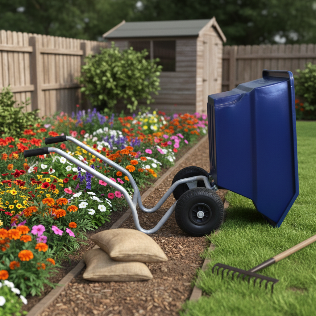 Carretilla de Acero de 125 L c - Junior Gardening Tools reseña y precio