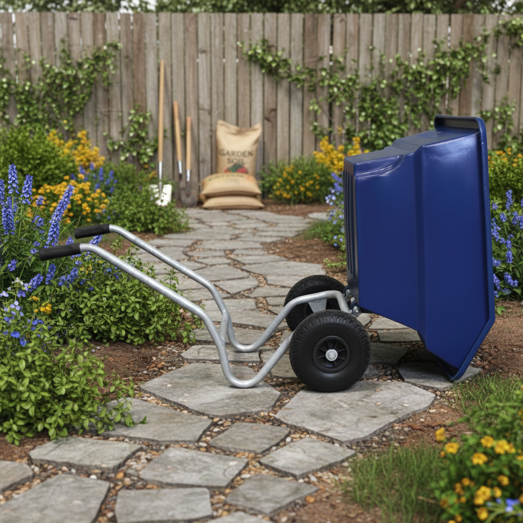 Carretilla de Acero de 125 L c - Junior Gardening Tools reseña y precio