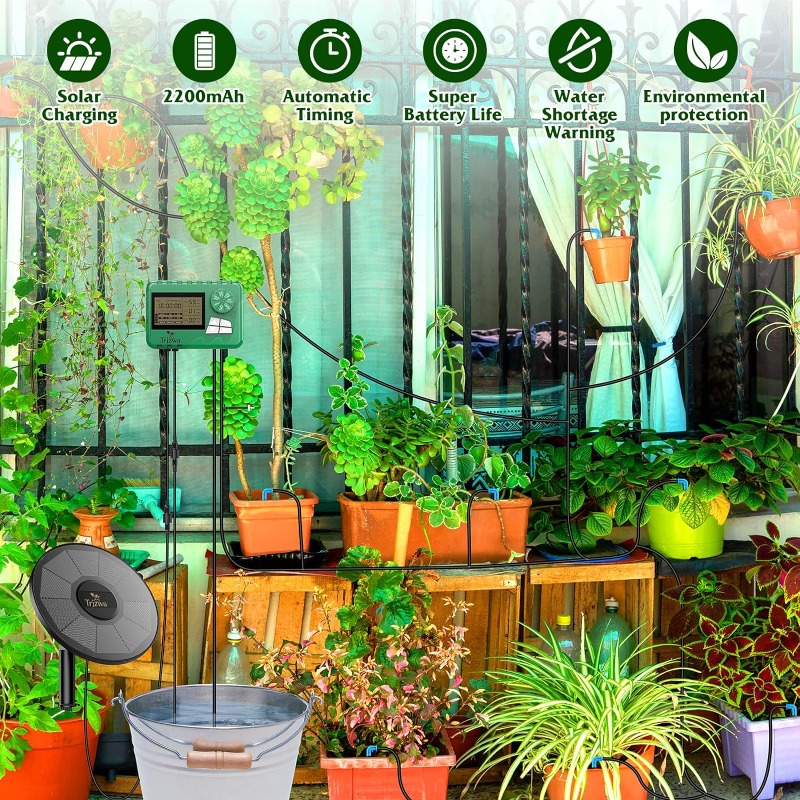 Equipo de riego solar, kit de  - Automatic Plant Waterer reseña y precio