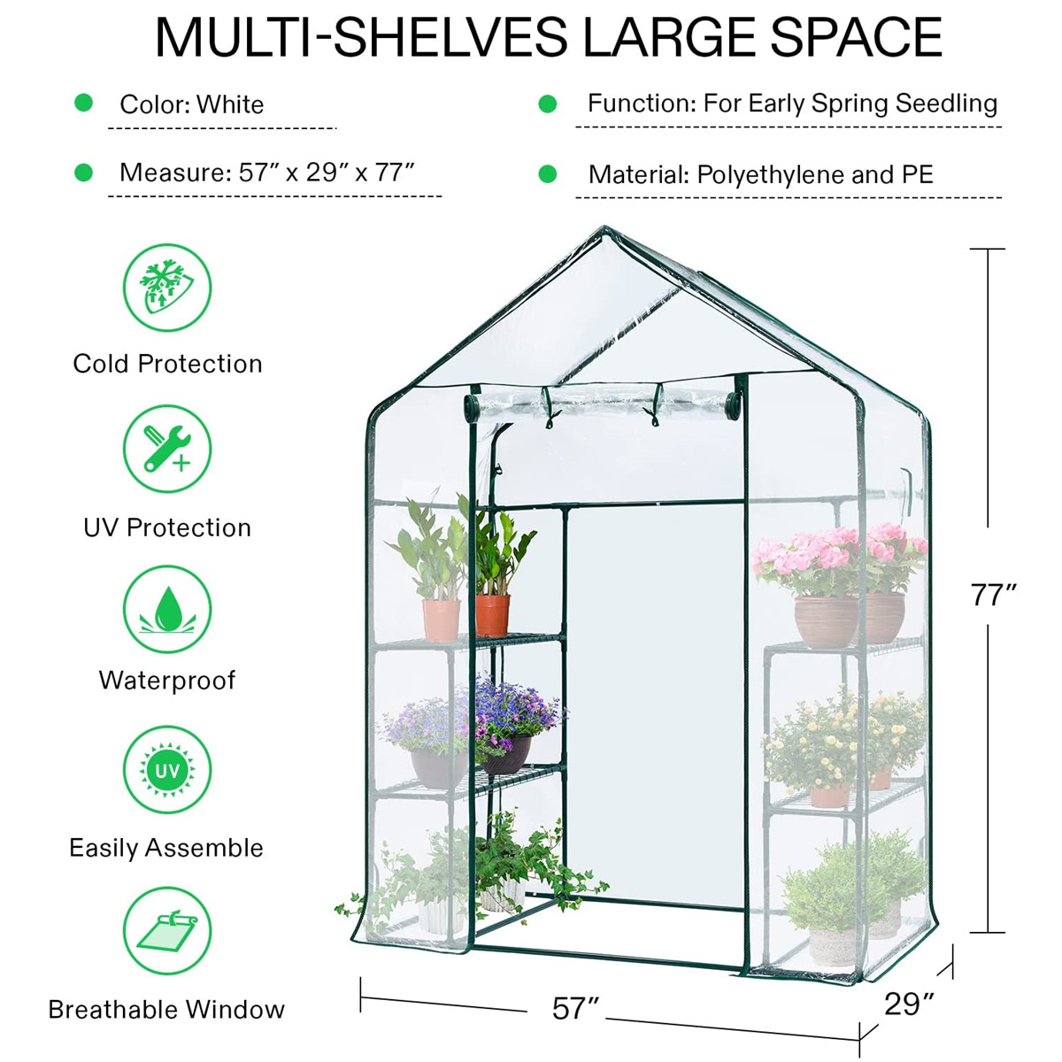 Invernadero Portátil de 3 Nive - Greenhouse Mini Indoor reseña y precio