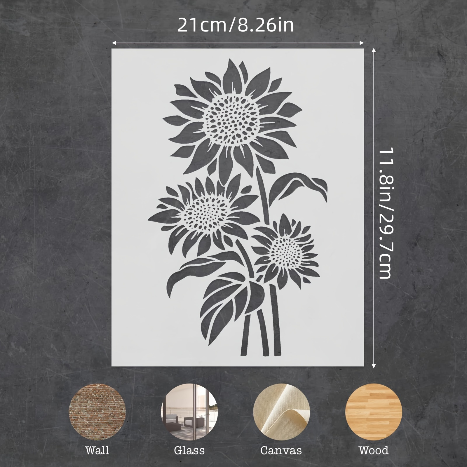 Plantilla de pintura de giraso - Gardening Tools Sketch reseña y precio
