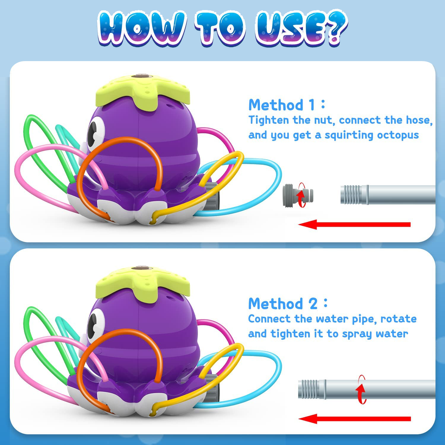Aspersor de pulpo, rociador de - Gardening Tools For Kids reseña y precio