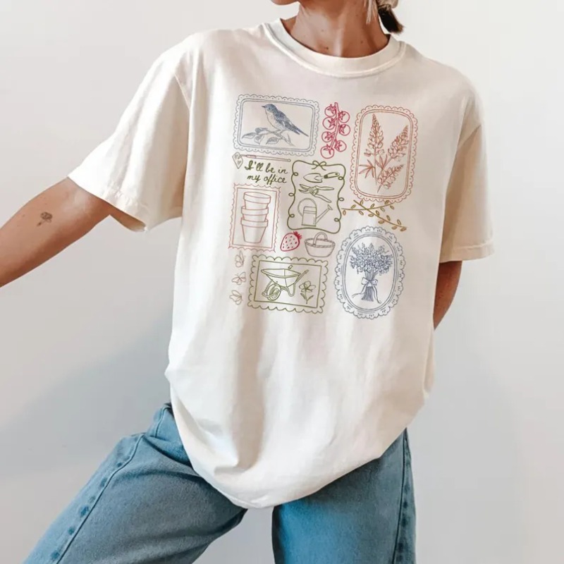 Camiseta con estampado estilo  - Junior Gardening Tools reseña y precio