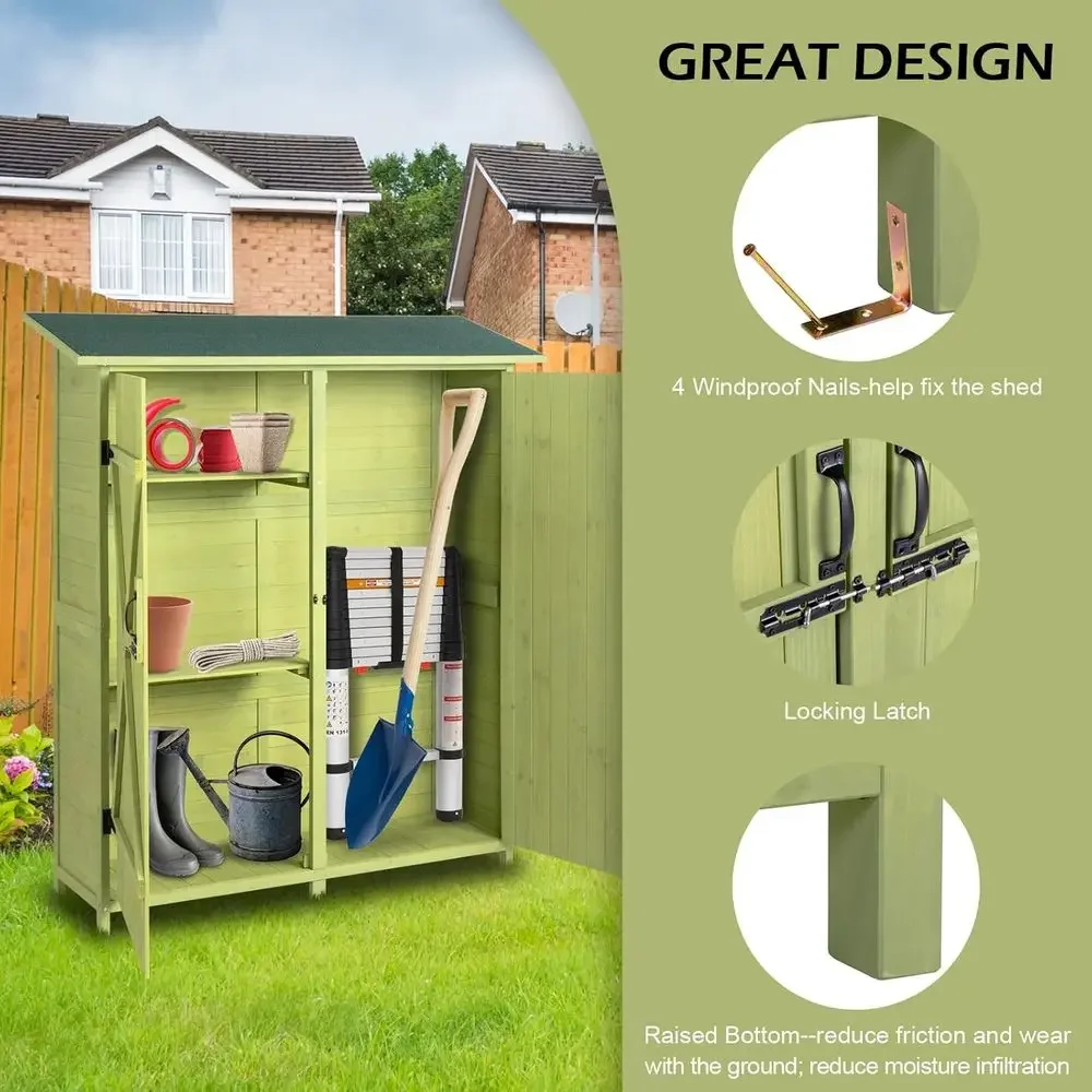 Caseta de Almacenamiento Exter - Gardening Tools Green reseña y precio